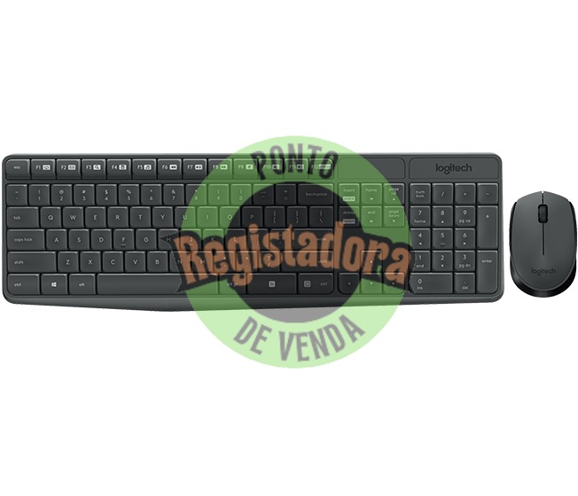 LOGITECH KEYBOARD+MOUSE MK235 WIRELESS BLACK