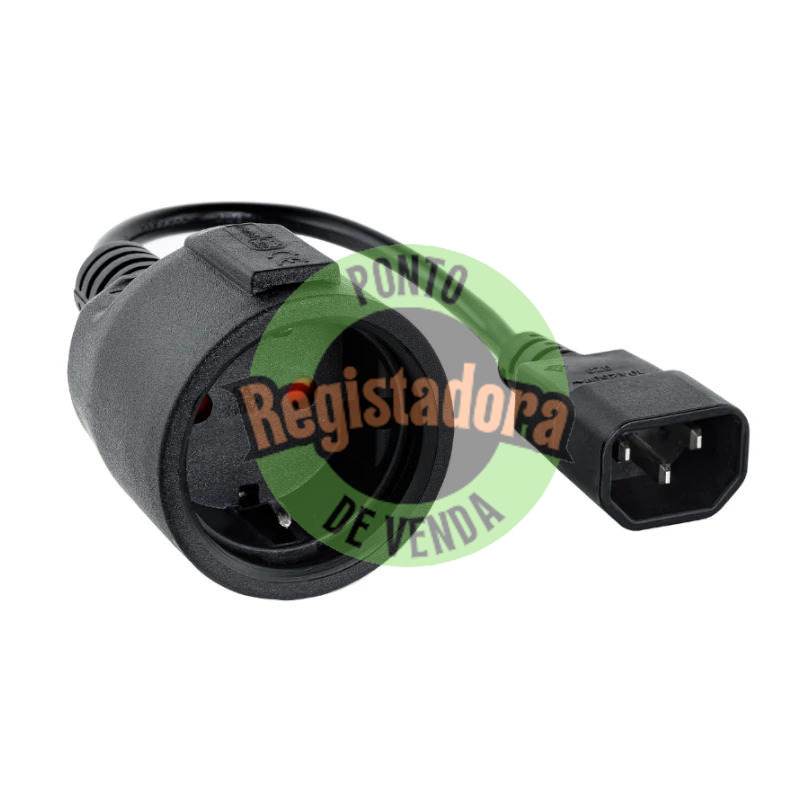 Nanocable Cabo Adaptador C14-M a CEE7-H, 50cm