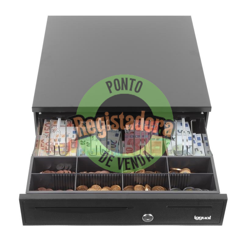 iggual Gaveta de Dinheiro IRON-20 42cm 4+8 preto
