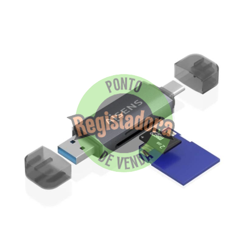 Aisens Leitor SD MSD MMC RS-MMC MMC Micro USBC y A