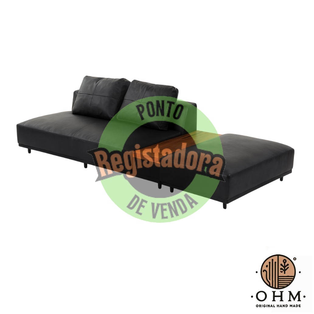 Dune Noir Sofá  + Ottoman