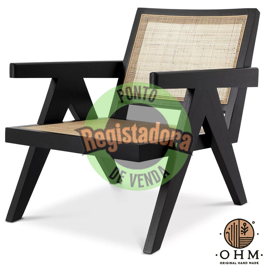 Cadeira Rattan Black
