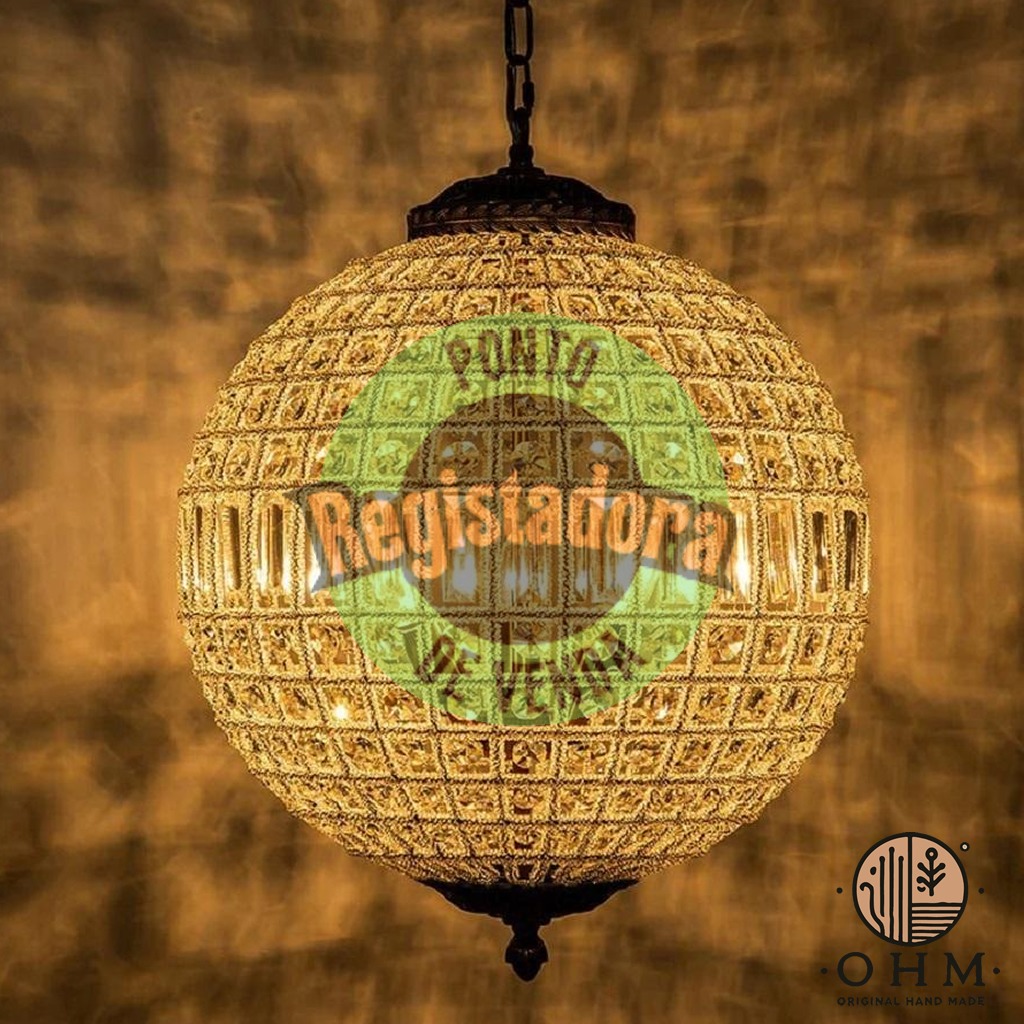 Lustre Suspenção French Boule 80 CM