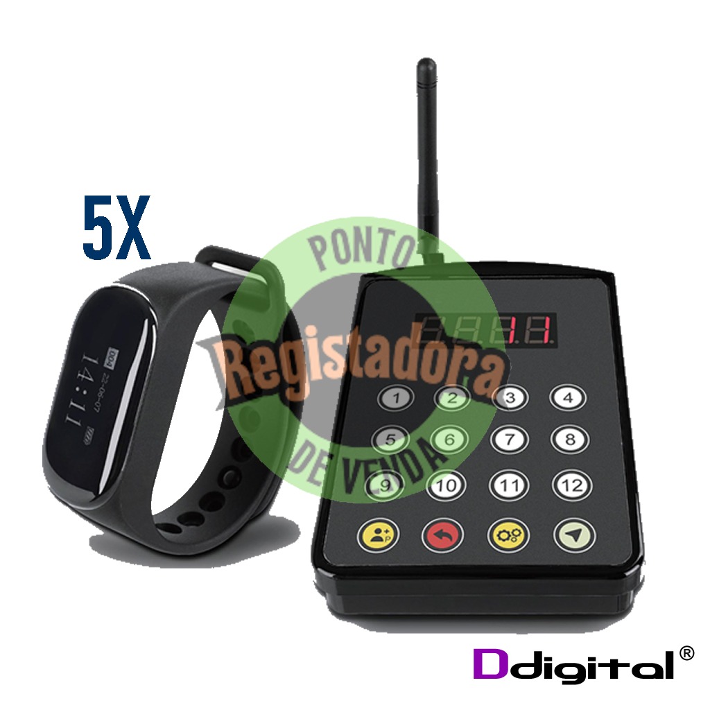 Pack Pagers Cozinha ddigital C/ 5 Relogios - SK154