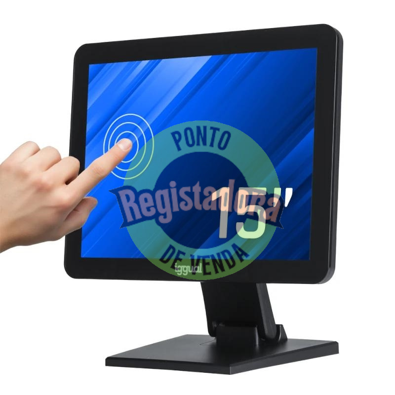 iggual Monitor táctil capacitivo 15" VGA HDMI USB