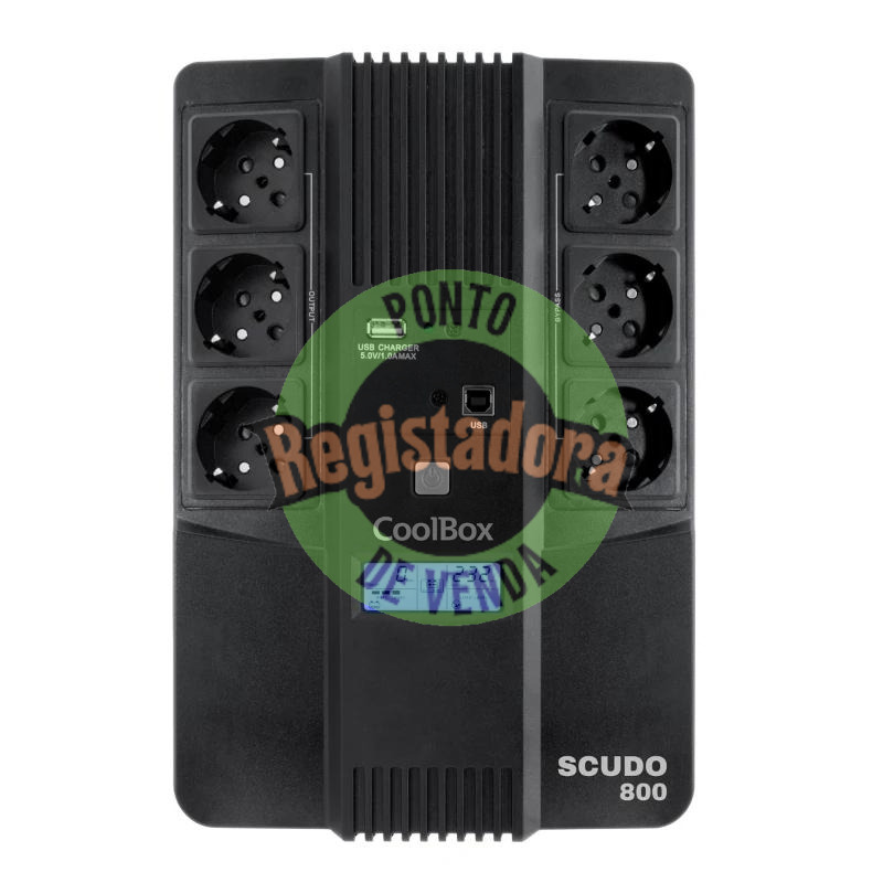 COOLBOX SAI SCUDO3 800VA/480W COM ECRÃ LCD