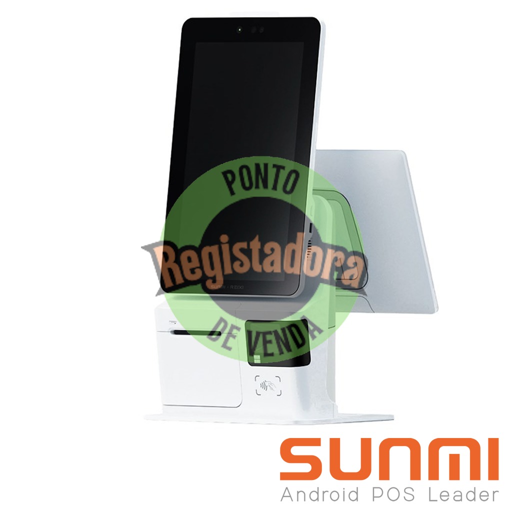 Sunmi K2 Mini 2GB+16GB, 80mm, Camera, 2D , 15.6"+15.6" Touch
