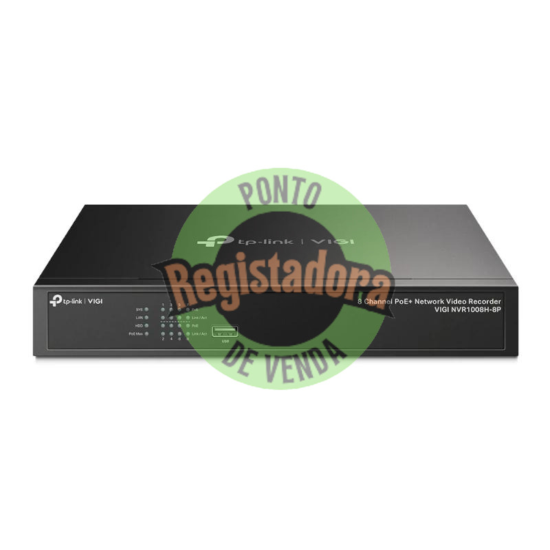 VIGI NVR1008H-8P Gravador IP Rack 01 HDD 08 C