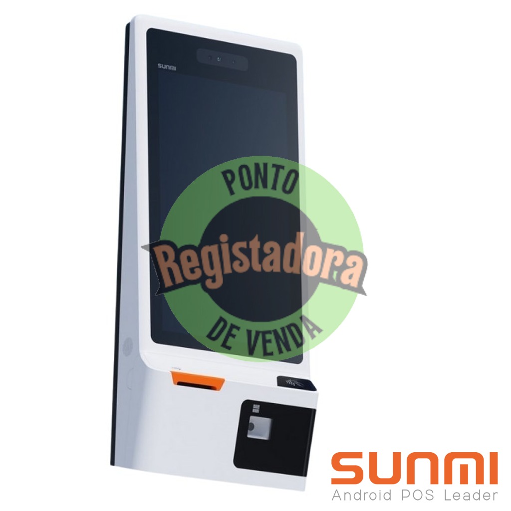 K2, SUNMI OS, A9, 24" screen, 4GB+32GB, Datalogic 2D Scanner, 80mm printer, Wifi, Wall Mounted, EU Adapter, 1-Y
