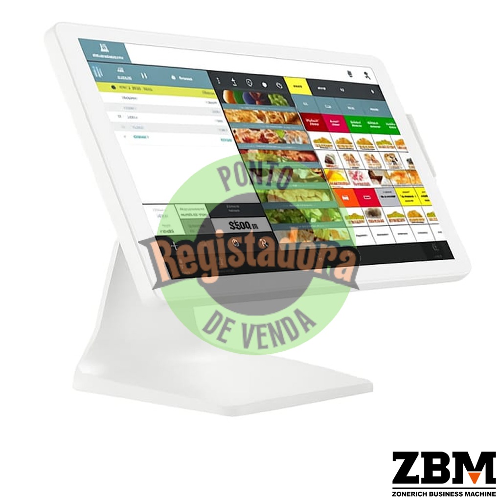 POS ZQ-T8356 - Intel J6412 / DDR4 8GB / SSD 120GB / Touch 15.6"/ W11 PRO ( Branco )