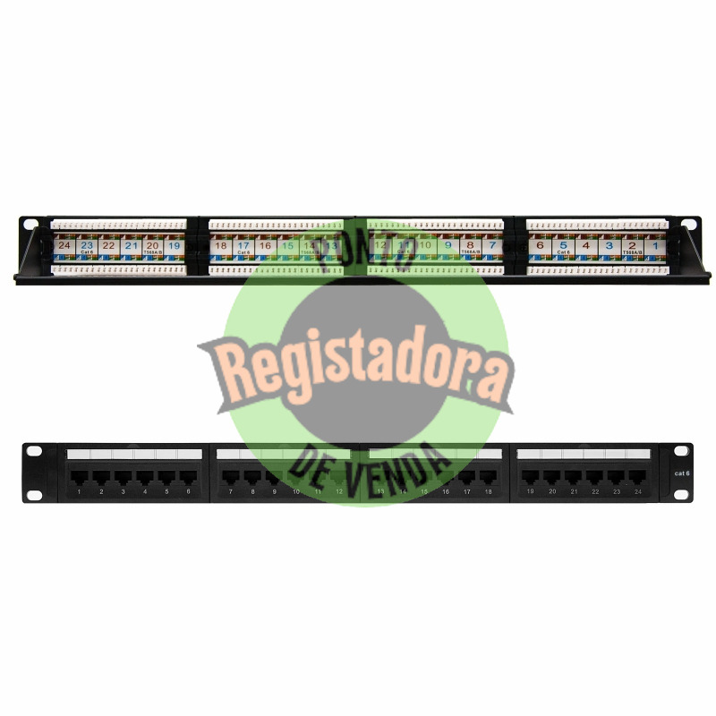Nanocable Panel Parcheo 24P CAT.6 UTP 19"1U Dual
