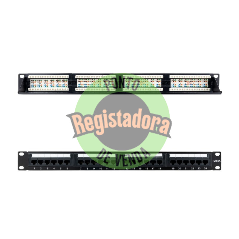Nanocable Panel Parcheo 24P CAT.6A UTP 19"1U Dual