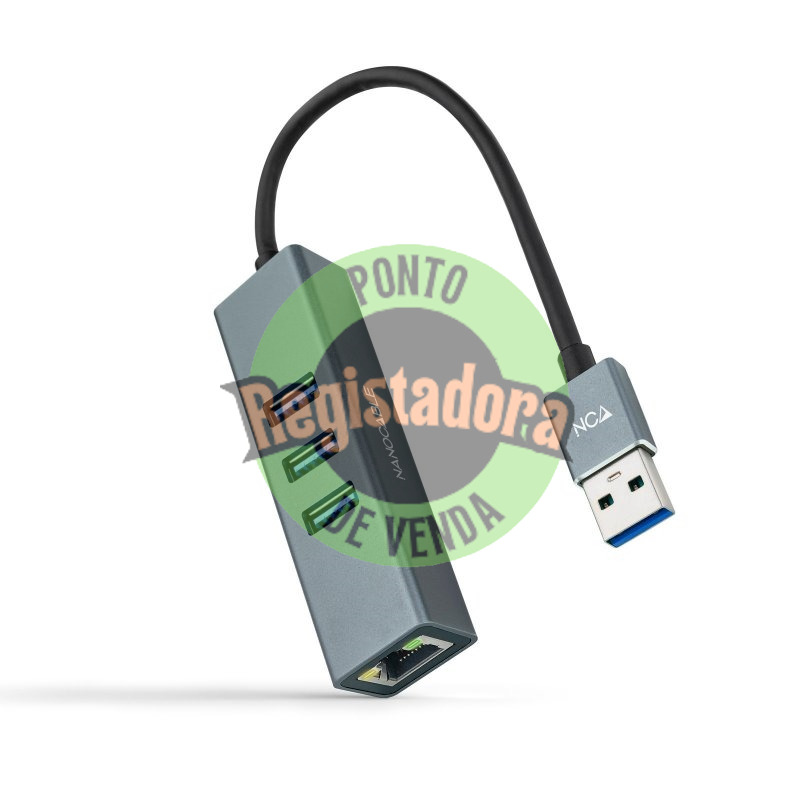 Nanocable Conversor USB 3.0 Ethernet + 3xUSB 3.0