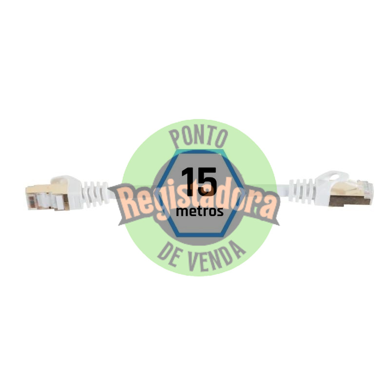 iggual Cabo de rede cat7 SFTP LSZH 15 metros branco