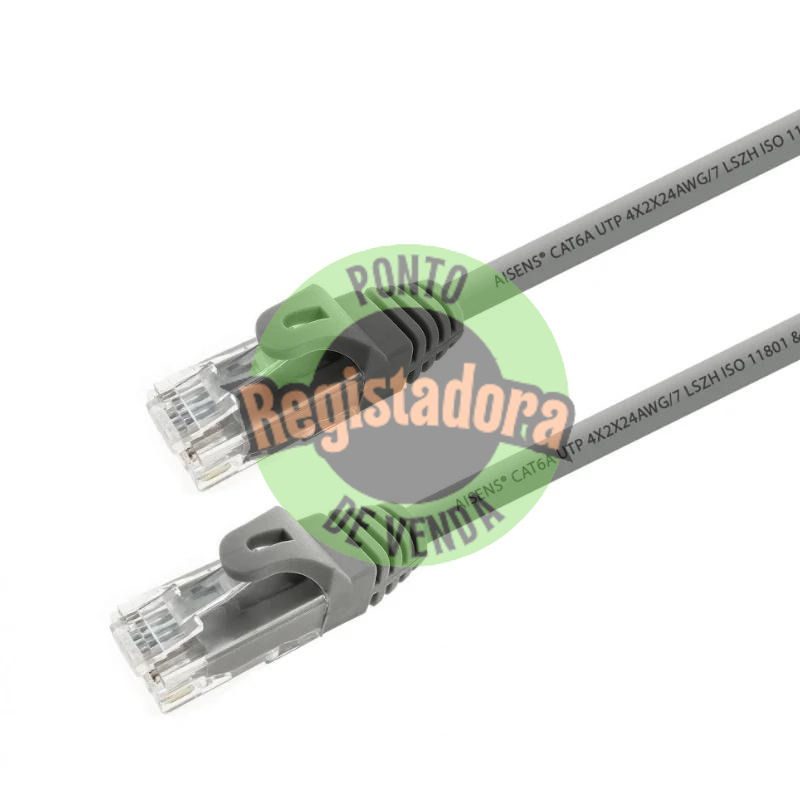 Aisens Cabo de rede Rj45 Cat.6A Utp Cinzento 0.5M