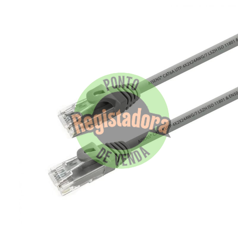 Aisens Cabo de rede Rj45 Cat.6A Utp Cinzento 5.0M