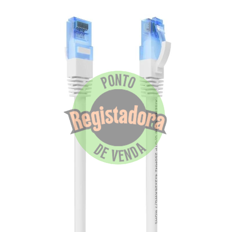 Aisens Cabo RJ45 CAT.6 UTP AWG26 CCA Branco 15m