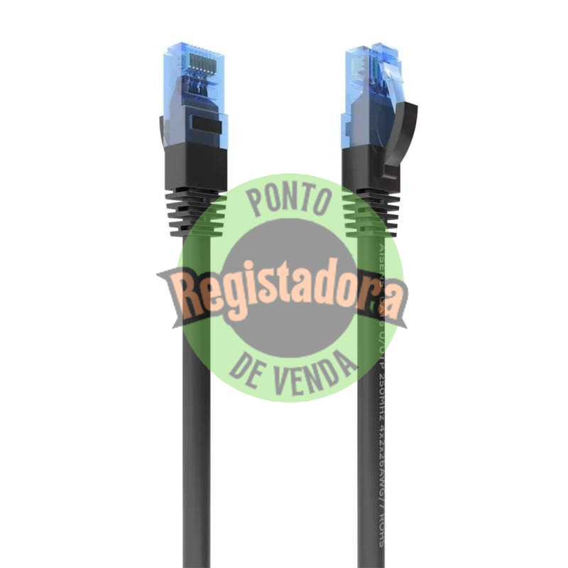 Aisens Cabo RJ45 CAT.6 UTP AWG26 CCA Preto 25cm