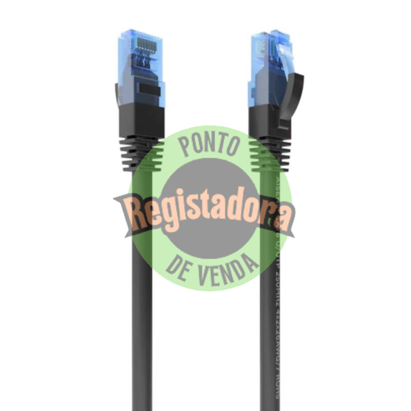 Aisens Cabo RJ45 CAT.6 UTP AWG26 CCA Preto 30cm