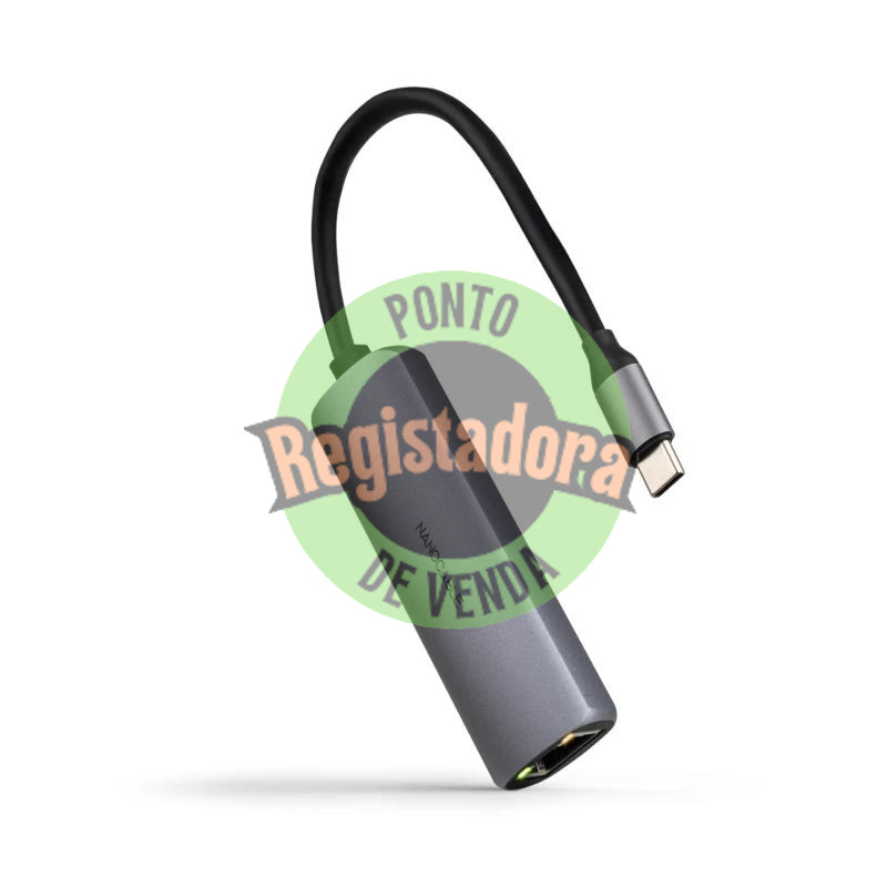 Nanocable Conversor USB-C Ethernet carga PD