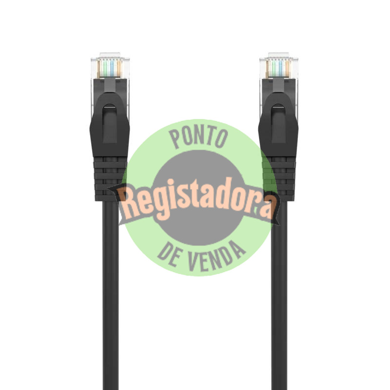 Aisens Cabo de rede RJ45 LSZH CAT.6A UTP preto 3.0m