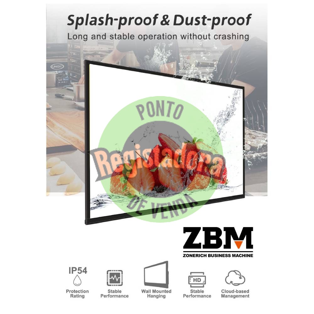 Digital Signage ZBM 43" Android - ZQ-SK50 C/Software Digital Signage Gratuito em Cloud