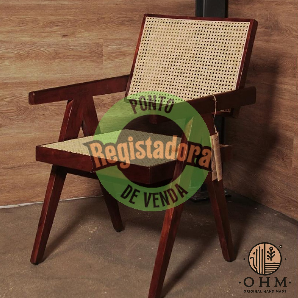Cadeira Rattan Brown