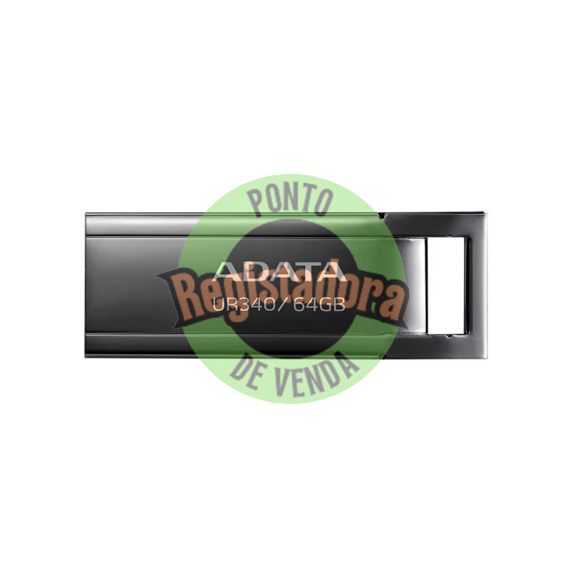 ADATA Lapiz USB UR340 64GB USB 3.2 Metal Black