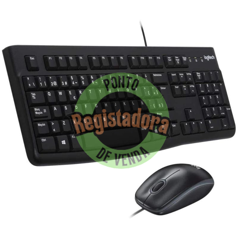 Logitech MK120 Teclado + Rato óptico 1000dpi USB
