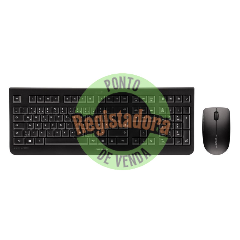 Cherry Teclado+Rato sem fios Inglés DW3000 Neg