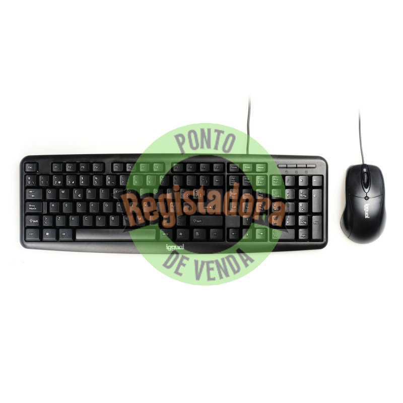 iggual Kit teclado e rato COM-CK-BASIC preto