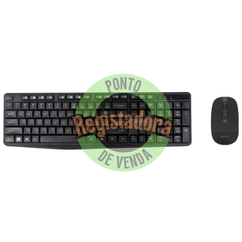 approx! MK335 Kit Teclado+Rato 2.4GHZ Preto