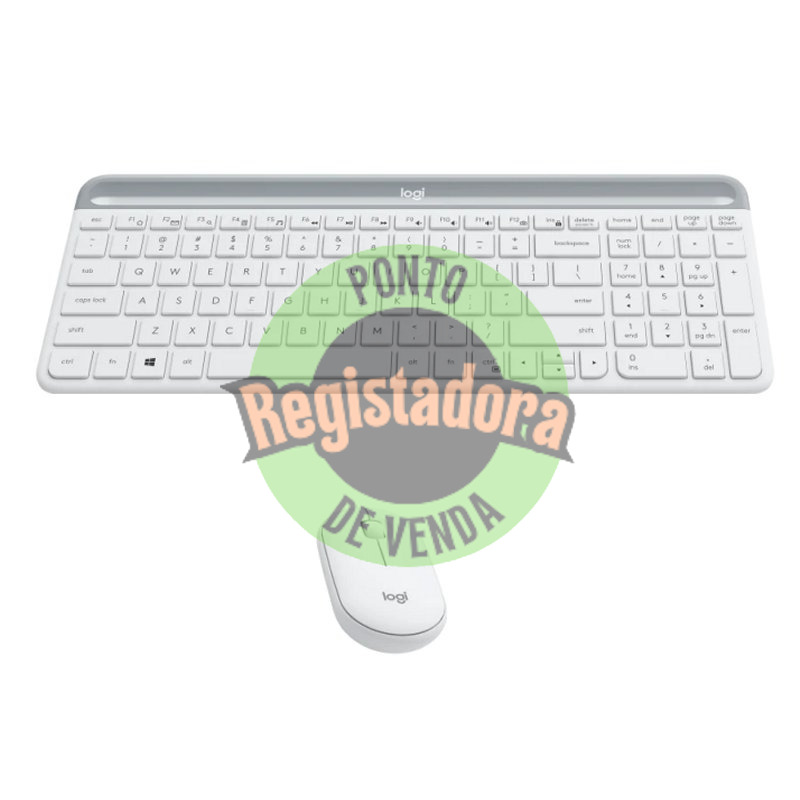 Logitech MK470 Teclado+Rato sem fios Branco