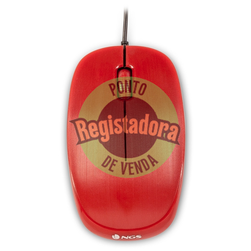 NGS Rato óptico Redflame 1000 Dpi Vermelho