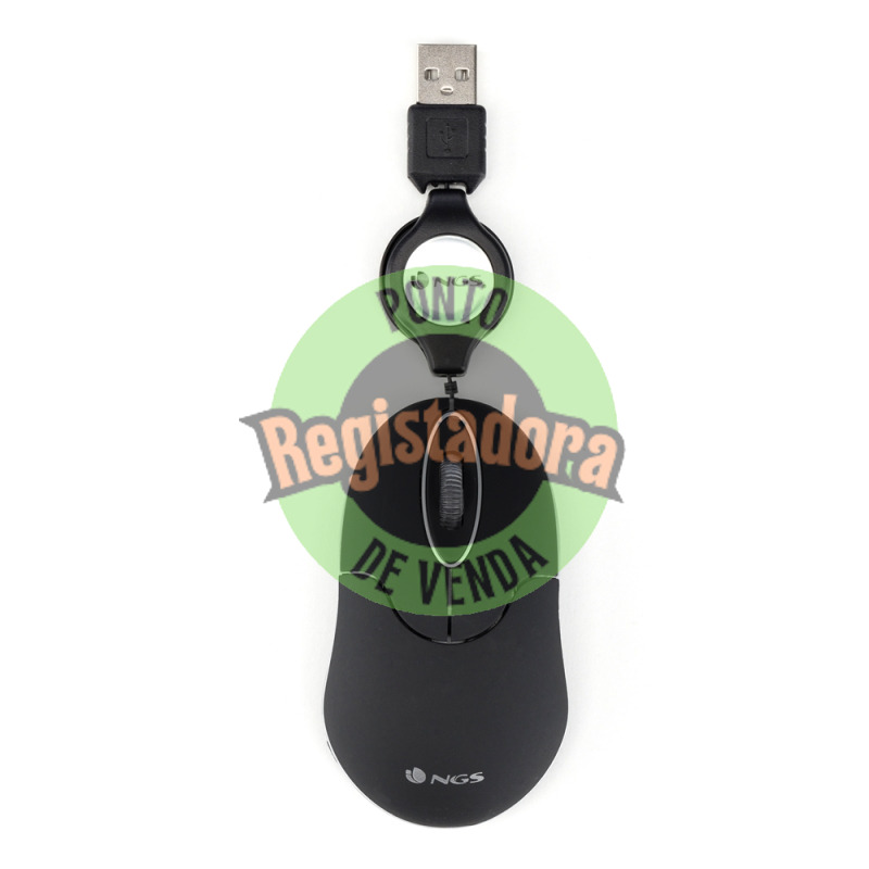 NGS Rato Retráctil SINBLACK 1000dpi Preto