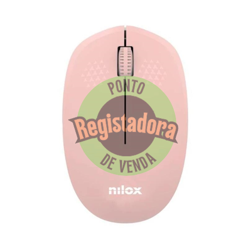 Nilox Rato Wireless, 1000 DPI, 3 botones, Rosa