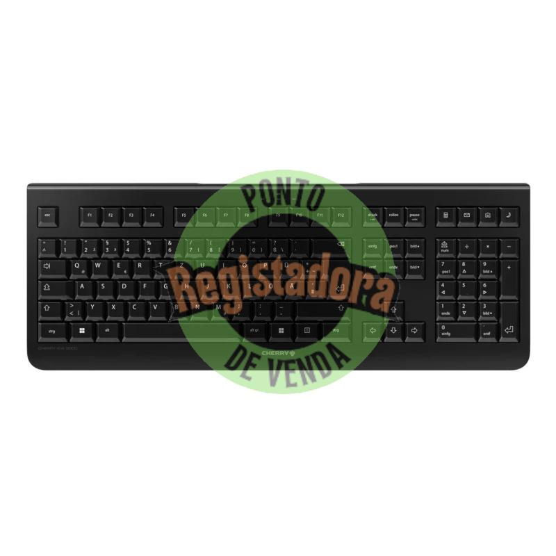 CHERRY Teclado sem fios KW 3000 preto