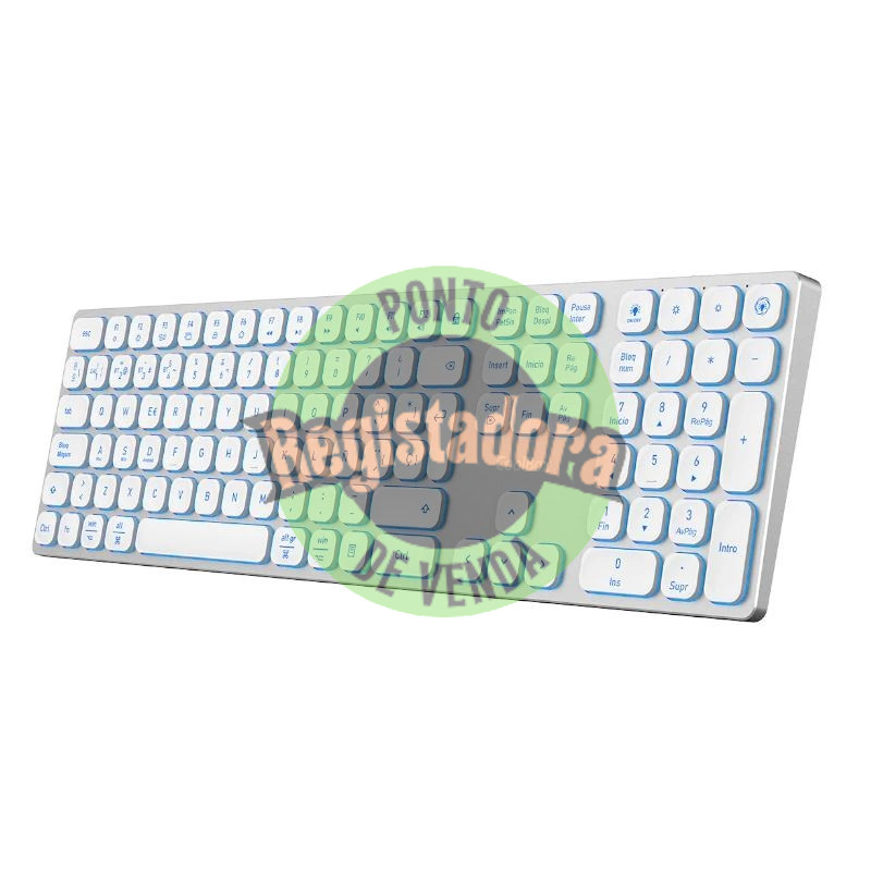 Coolbox Teclado Inal.Retroil. MOONLIGHT B431 Blanc