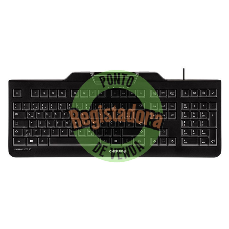 Cherry Teclado+leitor chip integrado (DNIe) Preto