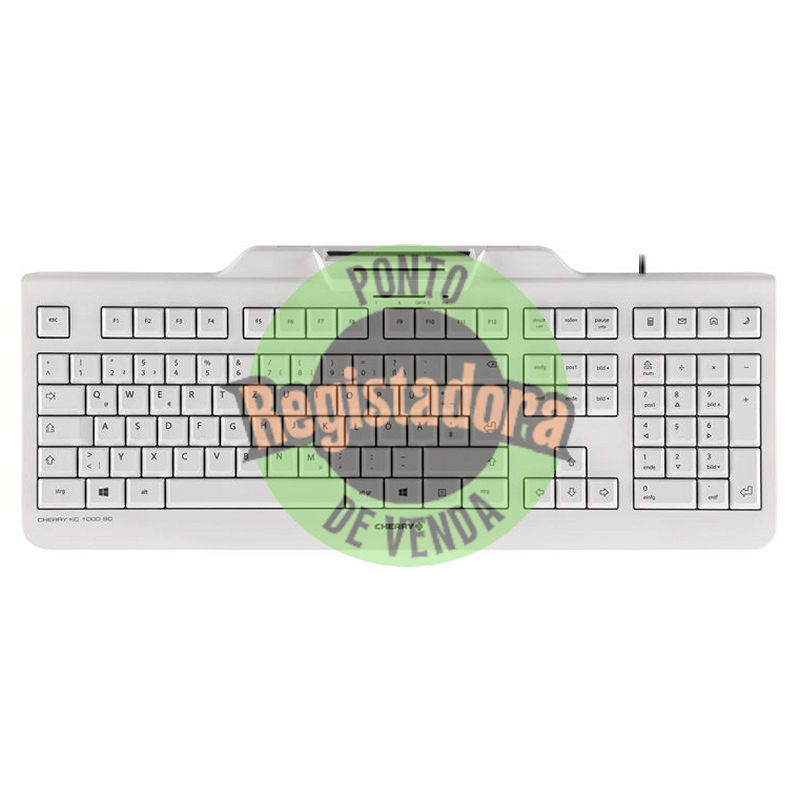 Cherry Teclado+Leitor Chip Integrado (DNIe) Branco
