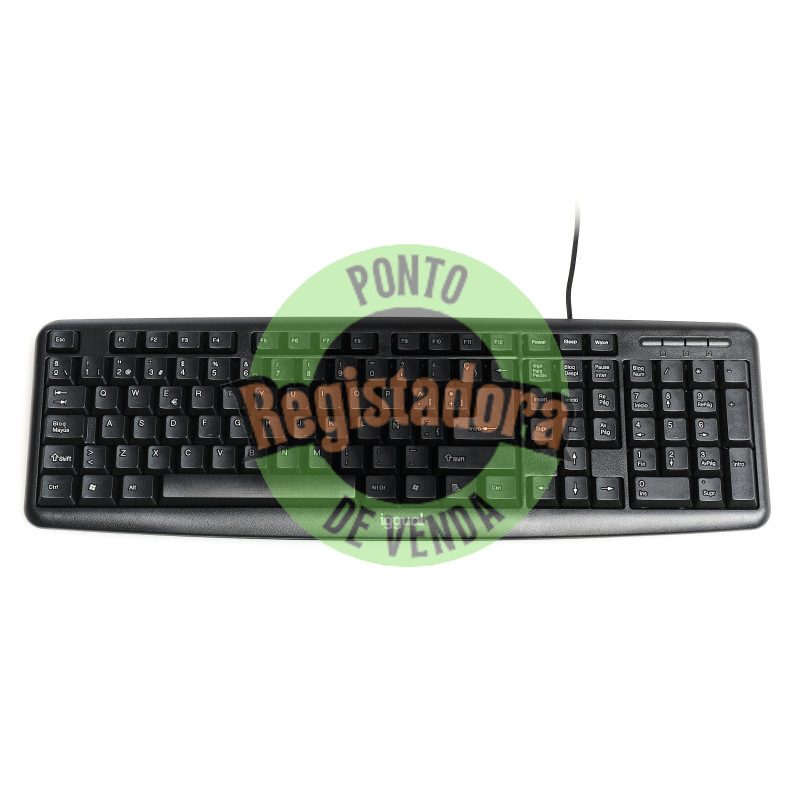 iggual Teclado USB padrão CK-BASIC-105T preto