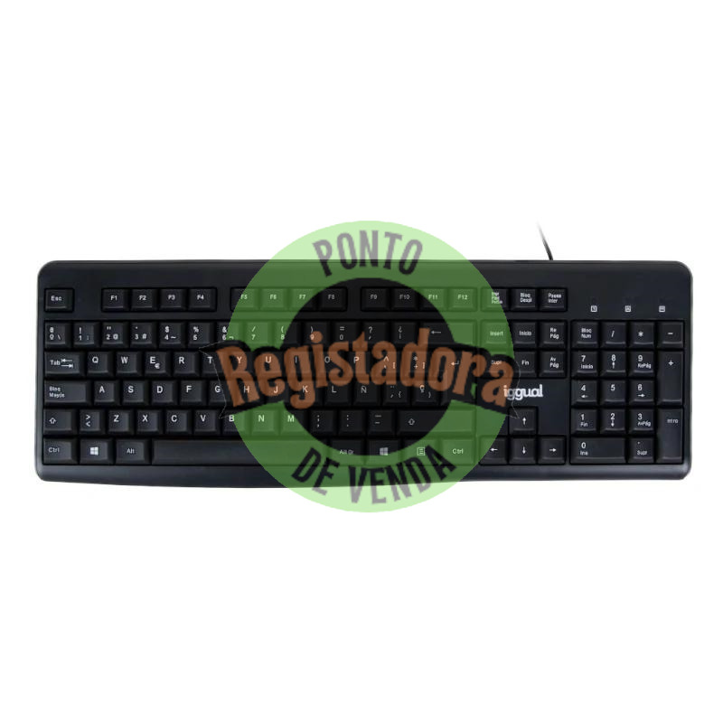 iggual Teclado padrão CK-BASIC2-105T preto