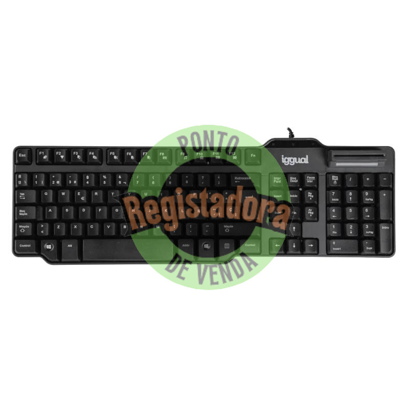 iggual Teclado com leitor DNI CK-ID-DNI SMARTcard