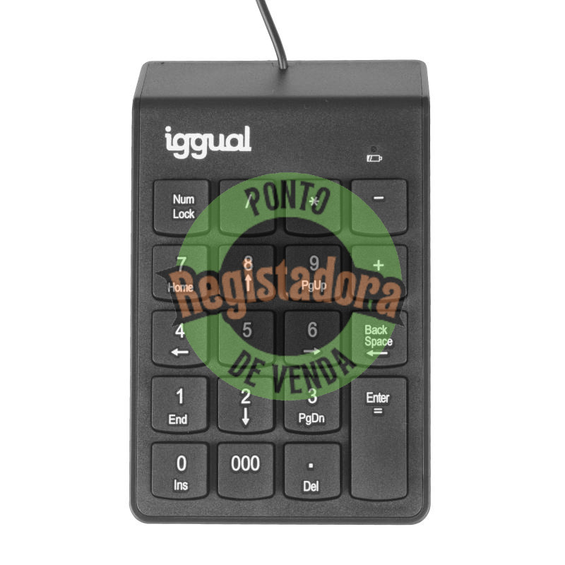 iggual Teclado numérico USB CK-NUM-19T preto