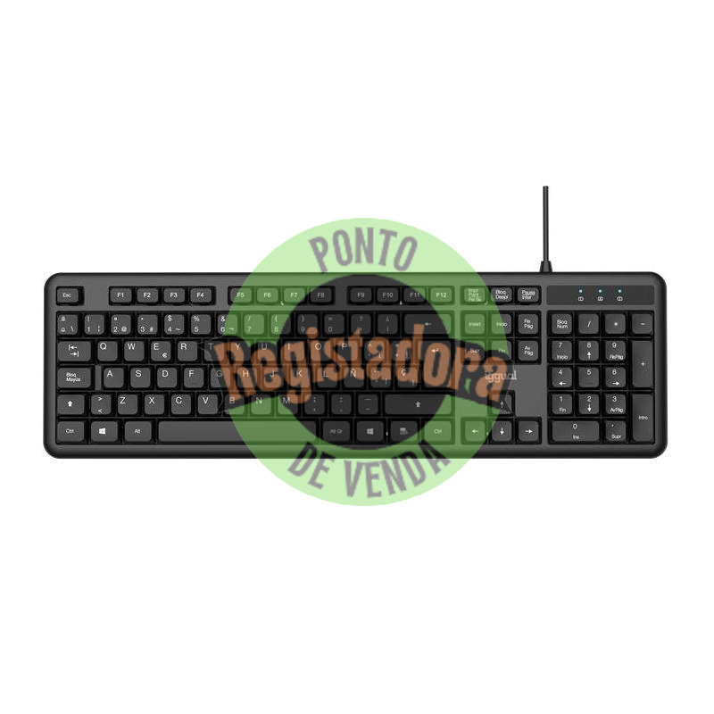 iggual Teclado USB padrão CK-OFFICE-105T preto