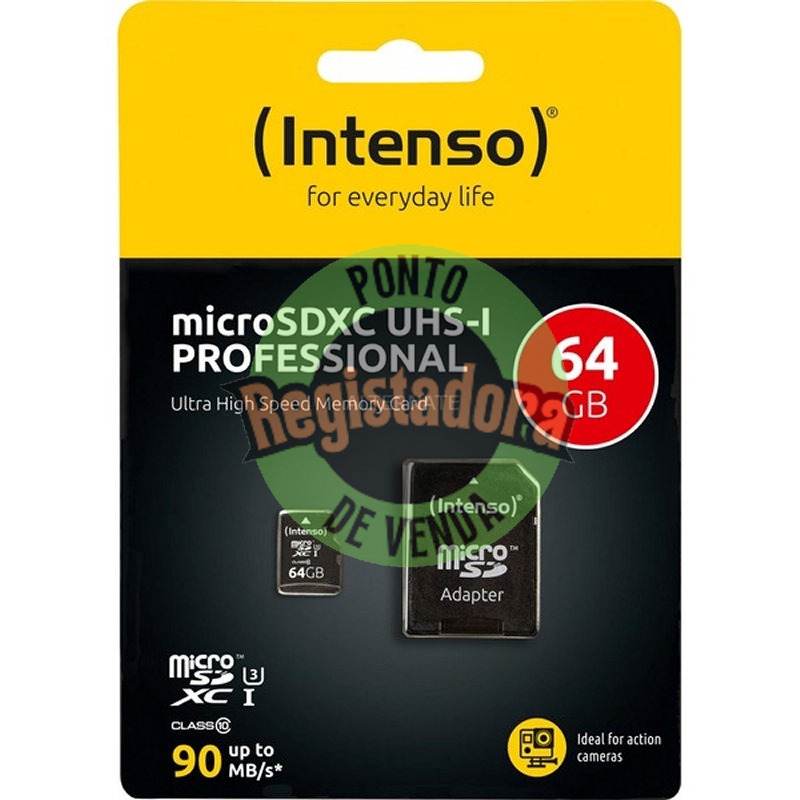 Intenso 3433490 Micro SD UHS-I profissional 64GB