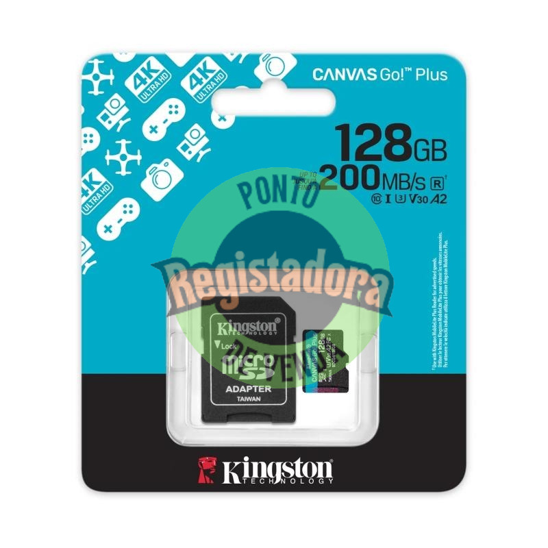 Kingston microSD Canvas Go! Plus 4 128GB 200 MB-s