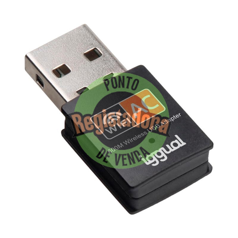 iggual Adaptador USB Wifi 600 Mbps dual 2.4G/5G