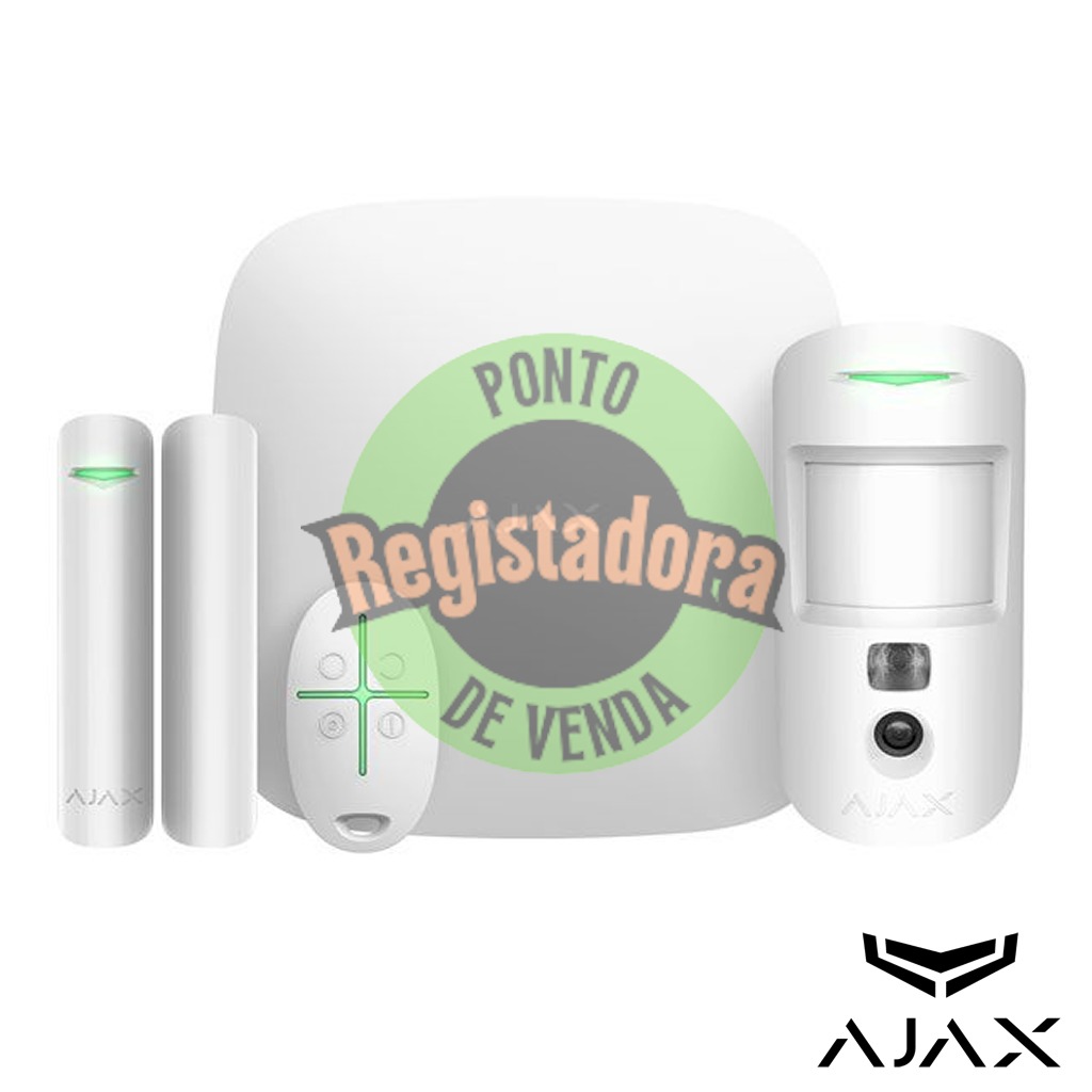 Kit Alarme Ajax Fire Branco - Kit 12