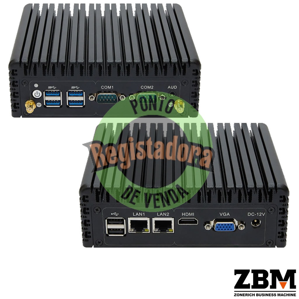 Mini PC Industrial ZQ-6200 - Intel I7 5500U / DDR4 8GB / SSD 256GB / W11 PRO